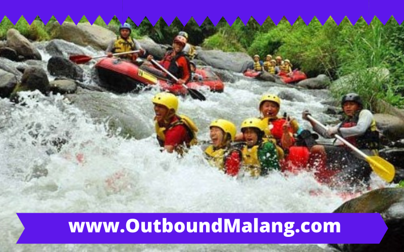 Lokasi outbound Rafting Daerah Batu malang Murah